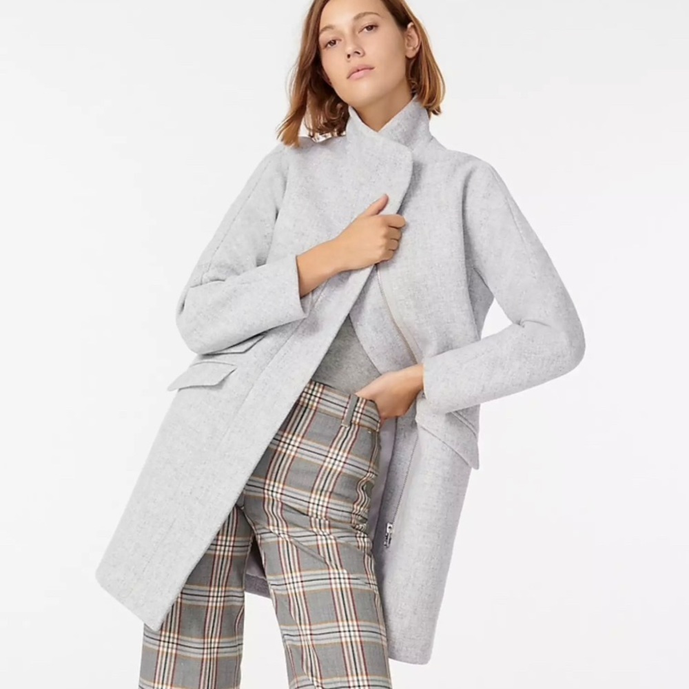 J Crew Cocoon Coat in Heather Dusk - Picture 4 of 7